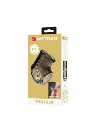 Дымчатая насадка на пенис и мошонку - Baile - в Сургуте купить с доставкой