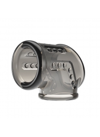 Дымчатая насадка на пенис и мошонку - Baile - в Сургуте купить с доставкой