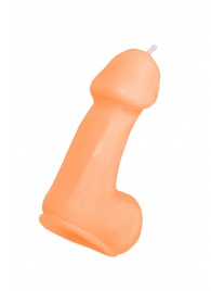 Оранжевая свеча в форме пениса - 47 гр. - Pecado - купить с доставкой в Сургуте
