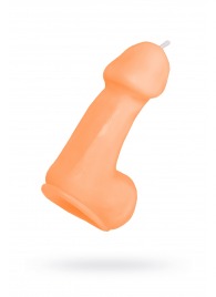 Оранжевая свеча в форме пениса - 47 гр. - Pecado - купить с доставкой в Сургуте