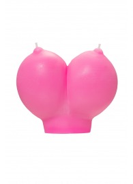 Розовая свеча «Сиськи» - 150 гр. - Pecado - купить с доставкой в Сургуте