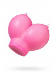 Розовая свеча «Сиськи» - 150 гр. - Pecado - купить с доставкой в Сургуте