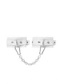 Белые мини-оковы со скруглёнными углами - Pecado - купить с доставкой в Сургуте