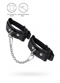 Черные мини-оковы со скруглёнными углами - Pecado - купить с доставкой в Сургуте