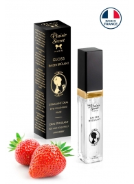 Стимулирующий блеск для губ со вкусом клубники - 7 мл. - Plaisir Secret - купить с доставкой в Сургуте