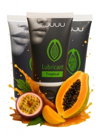 Набор из 3 съедобных лубрикантов JUJU со вкусом тропических фруктов - JuJu - купить с доставкой в Сургуте