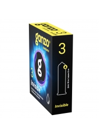 Супертонкие презервативы Ganzo Invisible - 3 шт. - Ganzo - купить с доставкой в Сургуте
