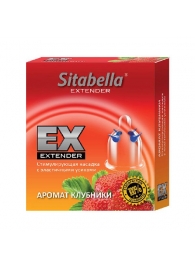 Стимулирующая насадка Sitabella Extender  Клубника - Sitabella - купить с доставкой в Сургуте
