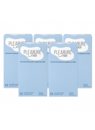 Набор из 5 упаковок ультратонких презервативов Pleasure Lab (по 12 шт.) - Pleasure Lab - купить с доставкой в Сургуте