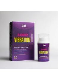 Стимулирующий гель с эффектом вибрации Blackberry Vibration - 15 мл. - INTT - купить с доставкой в Сургуте
