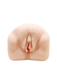 Телесный мастурбатор-вагина с оволосением и вибрацией - Baile - в Сургуте купить с доставкой