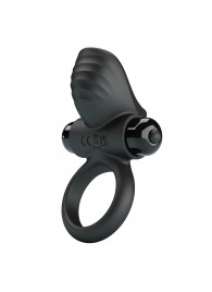 Черное эрекционное кольцо с вибрацией Adrien - Baile - в Сургуте купить с доставкой