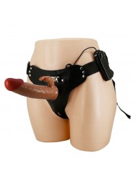 Мужской полый страпон с вибрацией Marion - Baile - купить с доставкой в Сургуте