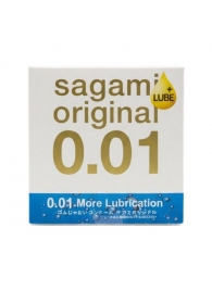 Увлажнённый презерватив Sagami Original 0.01 Extra Lub - 1 шт. - Sagami - купить с доставкой в Сургуте