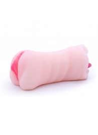 Телесный двусторонний мастурбатор - вагина и ротик - Boys of Toys - в Сургуте купить с доставкой