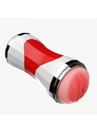 Двусторонний мастурбатор в колбе Power Grip Cup - вагина и ротик - Boys of Toys - в Сургуте купить с доставкой