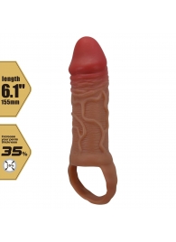 Реалистичная насадка на член Peirre - 15,5 см. - Baile - в Сургуте купить с доставкой