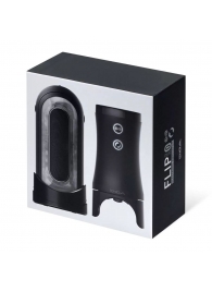 Набор Tenga Flip Zero Electronic Vibrotation: мастурбатор с вибрацией и устройство вращения - Tenga - в Сургуте купить с доставкой