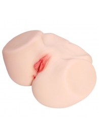 Мастурбатор-полуторс с двойным слоем материала и вибрацией Jenny Onahole Real Vagina - KOKOS - в Сургуте купить с доставкой
