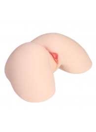 Мастурбатор-полуторс с двойным слоем материала и вибрацией Jenny Onahole Real Hips - KOKOS - в Сургуте купить с доставкой