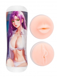 Двусторонний мастурбатор аниме - ротик и вагина - Tokyo Style - в Сургуте купить с доставкой