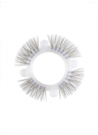 Эластичное кольцо с «ресничками» и 4 шариками - Sextaz - в Сургуте купить с доставкой