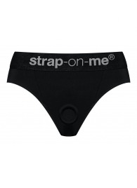 Черные трусики для насадок Heroine Lingerie Harness - size XL - Strap-on-me - купить с доставкой в Сургуте