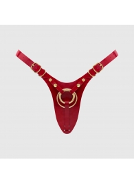 Красный пояс для фиксации насадок Strap-On-Me Leatherette Harness Fabulous - Strap-on-me - купить с доставкой в Сургуте