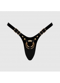 Черный пояс для фиксации насадок Strap-On-Me Leatherette Harness Fabulous - Strap-on-me - купить с доставкой в Сургуте