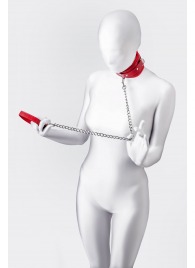 Красный ошейник с подкладкой из меха - ToyFa - купить с доставкой в Сургуте