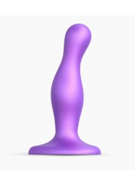 Фиолетовая насадка Strap-On-Me Dildo Plug Curvy size S - Strap-on-me - купить с доставкой в Сургуте