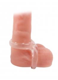 Прозрачное двойное эрекционное кольцо - Sex Expert - в Сургуте купить с доставкой