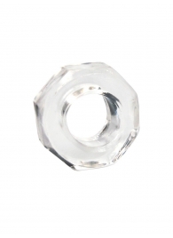 Прозрачное эрекционное кольцо в форме гайки - Sex Expert - в Сургуте купить с доставкой
