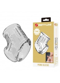 Прозрачная насадка на пенис и мошонку - Baile - в Сургуте купить с доставкой