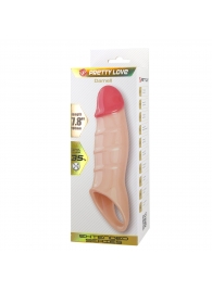 Телесная удлиняющая насадка на пенис Darnel - Baile - в Сургуте купить с доставкой