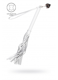 Белая кожаная плеть - 50 см. - Pecado - купить с доставкой в Сургуте