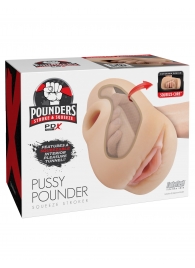 Телесный мастурбатор-вагина Pussy Pounder Squeeze Stroker - Pipedream - в Сургуте купить с доставкой