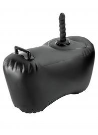 Черное надувное кресло с платформой для фиксации дилдо Body Dock Inflatable Love Seat - Pipedream - купить с доставкой в Сургуте