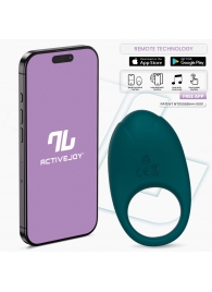 Зеленое интерактивное виброкольцо Ringo - Intoyou - в Сургуте купить с доставкой