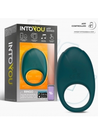 Зеленое интерактивное виброкольцо Ringo - Intoyou - в Сургуте купить с доставкой
