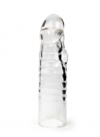 Прозрачная закрытая насадка на член - 15 см. - Sex Expert - в Сургуте купить с доставкой