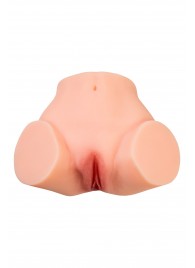 Телесный реалистичный мастурбатор-полуторс с 2 любовными входами - No Name - в Сургуте купить с доставкой