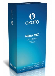 Презервативы OKOTO Mega Mix - 18 шт. - Sitabella - купить с доставкой в Сургуте