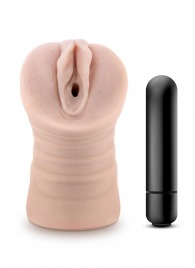 Телесный мастурбатор-вагина Ayumi с вибрацией - Blush Novelties - в Сургуте купить с доставкой