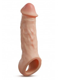 Телесная насадка-удлинитель Intrepid 9.25 Inch Realistic Penis Extender Sleeve - 23,5 см. - Blush Novelties - в Сургуте купить с доставкой