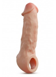 Телесная насадка-удлинитель Intrepid 9.25 Inch Realistic Penis Extender Sleeve - 23,5 см. - Blush Novelties - в Сургуте купить с доставкой