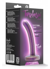 Фиолетовая насадка с гладкой поверхностью Surrender 4.75 Inch Beginner Pegging Dildo - 12 см. - Blush Novelties - купить с доставкой в Сургуте