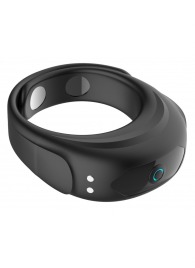 Черное эрекционное виброкольцо на ремешках - Boys of Toys - в Сургуте купить с доставкой