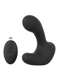 Черная анальная вибропробка с функцией расширения RC Butt Plug with 3 functions - Orion - в Сургуте купить с доставкой