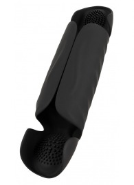 Черный вибромастурбатор с трехточечной стимуляцией Penis Trainer with 3 Point Stimulation - Orion - в Сургуте купить с доставкой